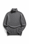 Men's Grey Wool Turtleneck Sweater