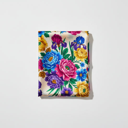 Floral Silk Square Scarf
